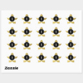 STICKER ÉTOILE GOLD FOIL STRIPES | MONOGRAM NOIR (Feuille)