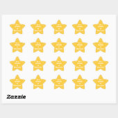 Sticker Étoile Gold Reading Star Student (Feuille)