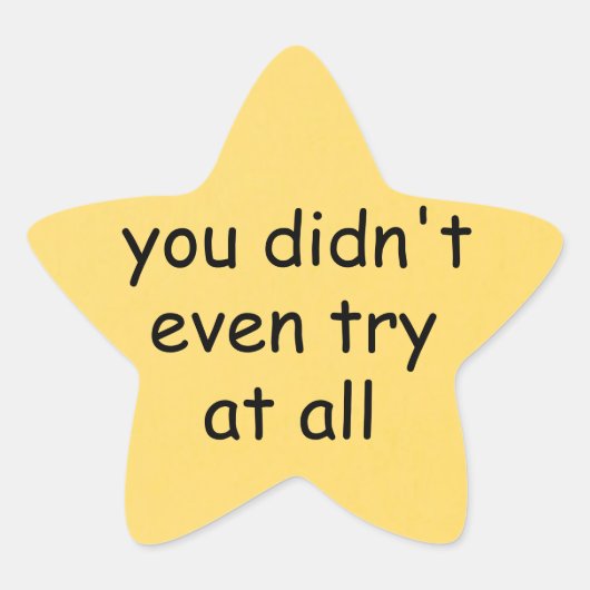 Sticker Étoile Gold Star (Devant)