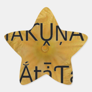 Sticker Étoile Golden Star Hakuna Matata