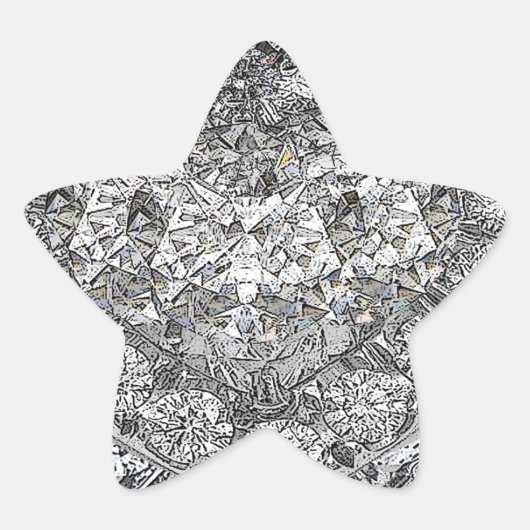 Sticker Étoile Gotta Lotta Diamonds Arrière - plan (Devant)
