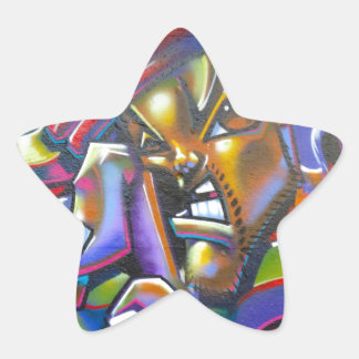 Sticker Étoile Graffiti de rue