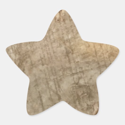 STICKER ÉTOILE GRAIN DE BOIS (Devant)