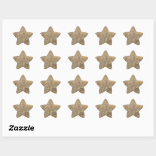 STICKER ÉTOILE GRAIN DE BOIS