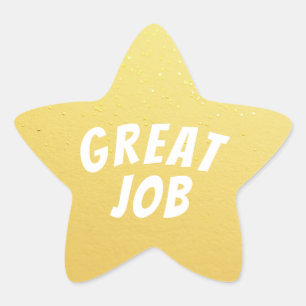 Sticker Étoile Grand Job Gold Star