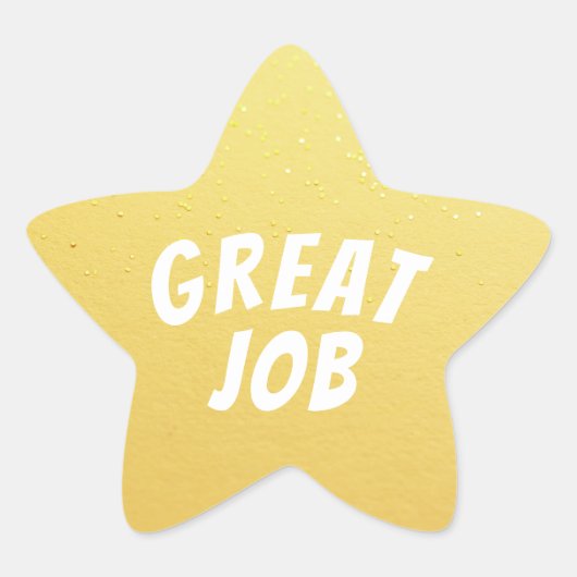 Sticker Étoile Grand Job Gold Star (Devant)