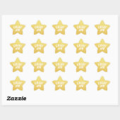 Sticker Étoile Grand Job Gold Star (Feuille)