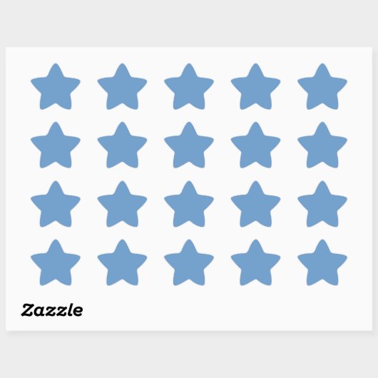 Sticker Étoile gris-bleu (Crayola) (couleur solide) (Feuille)