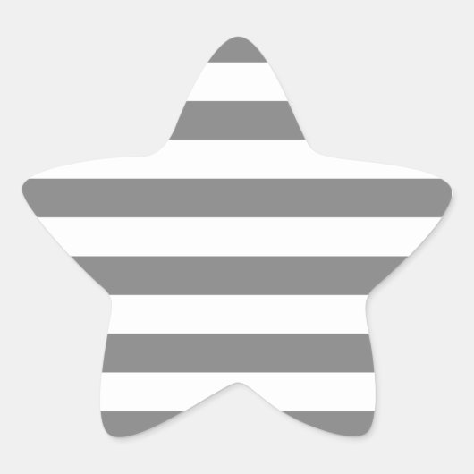 Sticker Étoile Gris et blanc (Devant)