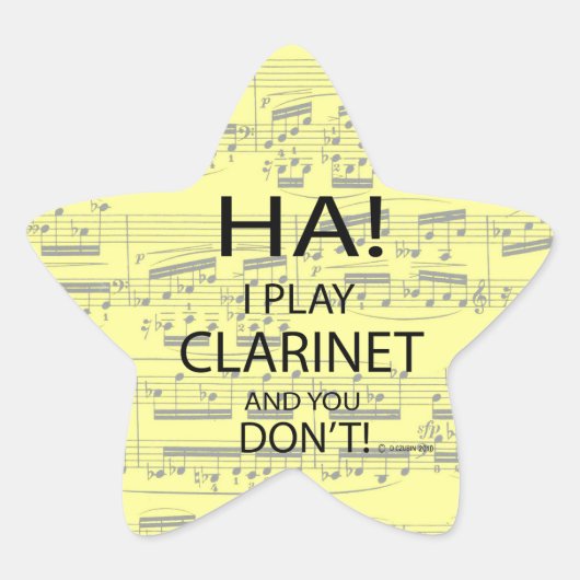 Sticker étoile Ha Clarinet (Devant)