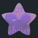 Sticker Étoile Hakuna Matata Merry Christmas Love Design.jpg<br><div class="desc">Hakuna Matata Merry Christmas Love Design Beautiful purple color design with a wonderful blue heart and a ting of glitter in the background. One of the special latest Hakuna Matata design this wonderful Christmas season and the amazing wonderful season. Share the love of Christmas with this personalized Hakuna Matata original...</div>