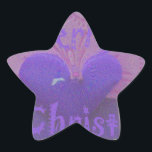 Sticker Étoile Hakuna Matata Merry Christmas Love Design.jpg<br><div class="desc">Hakuna Matata Merry Christmas Love Design Beautiful purple color design with a wonderful blue heart and a ting of glitter in the background. One of the special latest Hakuna Matata design this wonderful Christmas season and the amazing wonderful season. Share the love of Christmas with this personalized Hakuna Matata original...</div>