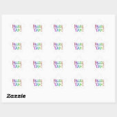 Sticker Étoile Hallelu Yah ! (arc-en-ciel) (Feuille)