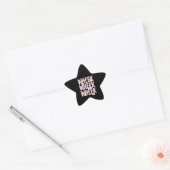 Sticker Étoile Hamster de porc de Guinée mignonne (Enveloppe)