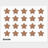 Sticker Étoile Happy Holidays Zebra Art Print (Feuille)