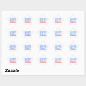 Sticker Étoile Harris Walz 2024 Presidential Election Star (Feuille)