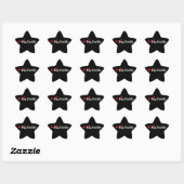 Sticker Étoile Heart Big Daddy (Feuille)