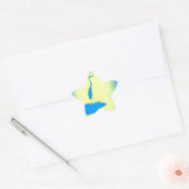 Sticker Étoile héron bleu (Enveloppe)