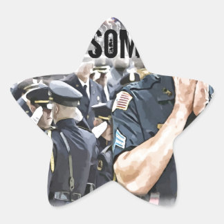 Sticker Étoile héros funéraires de la police