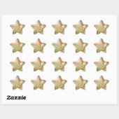 Sticker Étoile heureux ange de pâques (Feuille)