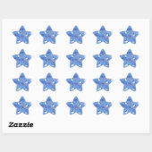 Sticker Étoile Heureux Hanoukka Falling Star et Dreidels (Feuille)