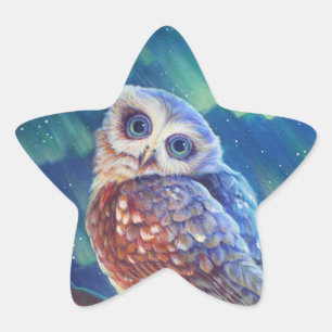 Sticker Étoile Hibou de l'aurore