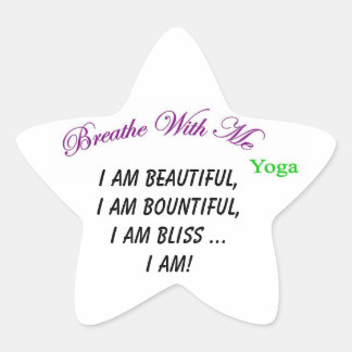 Sticker étoile "I Am"