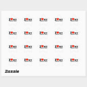 Sticker Étoile I Love Crested gecko (Feuille)
