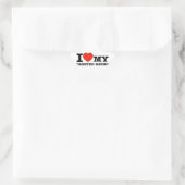Sticker Étoile I Love Crested gecko (Sac)