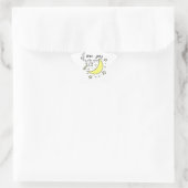 Sticker Étoile I love you to the moon and back (Sac)