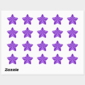 Sticker Étoile Illusion optique violette (Feuille)