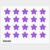 Sticker Étoile Illusion optique violette étoile (Feuille)