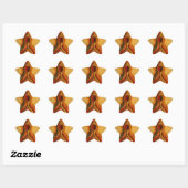 Sticker Étoile Impression Abstraite de l'art de la rotation de la (Feuille)