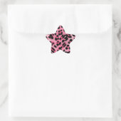 Sticker Étoile Impression guépard rose RAB Rockabilly (Sac)