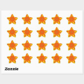 Sticker Étoile Impression Motif Samba (Feuille)