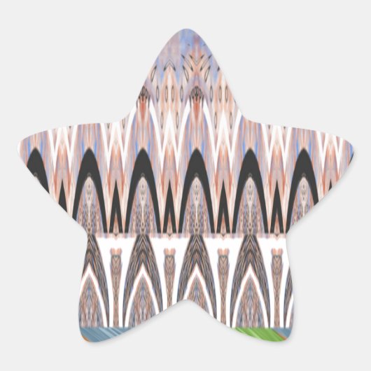Sticker Étoile Imprimer l'art Motif Abstrait Extraordinaire (Devant)