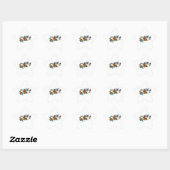 Sticker Étoile Infinité de papillons monarques (Feuille)