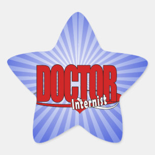 STICKER ÉTOILE INTERNAT MÉDECIN LOGO