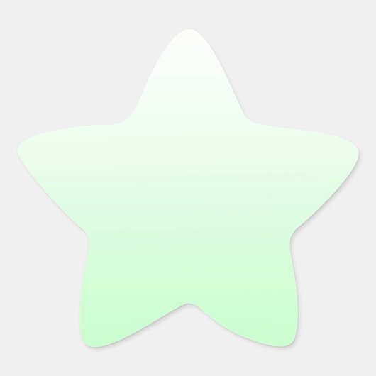 Sticker Étoile Jade vert clair clair à vert pastel (Devant)