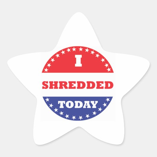 Sticker Étoile J'ai déchiré aujourd'hui (Devant)