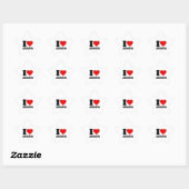 STICKER ÉTOILE J'AIME JÉSUS (Feuille)