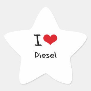 Sticker Étoile J'aime le diesel