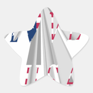 STICKER ÉTOILE J'AIME LES USA