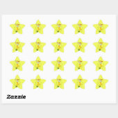 Sticker Étoile J'aime Pâques (Feuille)