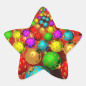 Sticker Étoile Jamboree d'ornement de Noël (Devant)