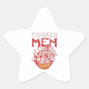 Sticker Étoile Japonais Ramen Humour de cuisine Cuisiné Hommes Ka