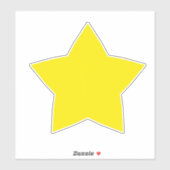 Sticker Étoile Jaune (Feuille)
