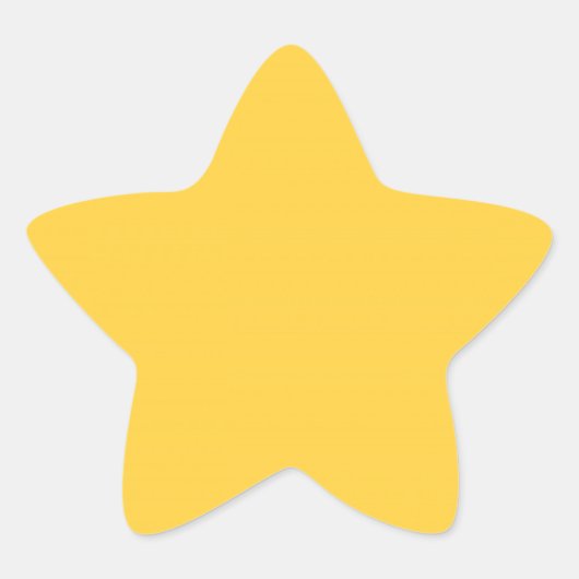 Sticker Étoile Jaune mellow (couleur or), (Devant)