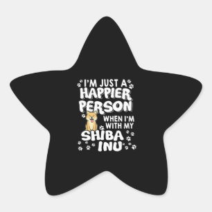 Sticker Étoile Je suis juste une personne heureuse quand il avec