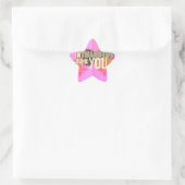 Sticker Étoile Je vous remercie : Une expression sincère (Sac)